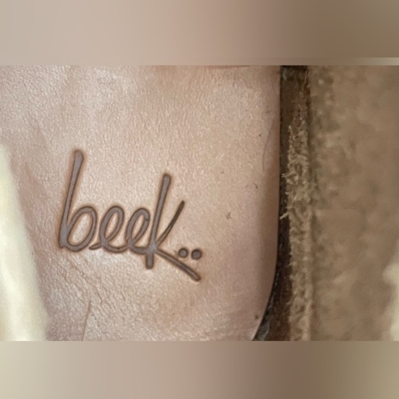 Anthropologie BEEK Leather Bunting Boots Size 7.5 Lace up‎ Booties Nubuck - Picture 7 of 8